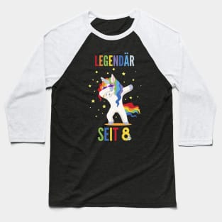 8th birthday unicorn Baseball T-Shirt